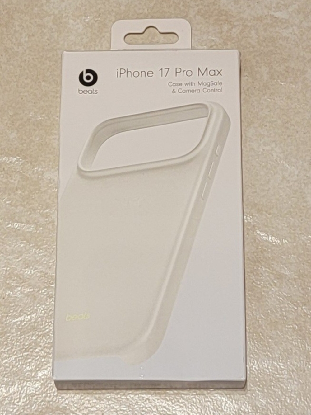 Beats iPhone 17 Pro Max White Case with MagSafe & Camera Control